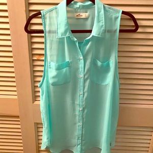 Sheer dressy tank top